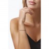 Bracciale Tennis Donna OPSOBJECTS OPSBR-944 In Acciaio Dorato Con Cristalli Lilla