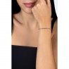 Bracciale Tennis Donna OPSOBJECTS OPSBR-983 In Acciaio Dorato Con Cristalli Multicolore