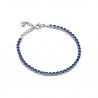 Bracciale Tennis Donna OPSOBJECTS OPSBR-950 In Acciaio Con Cristalli Blu