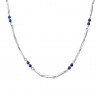 Collana Uomo Luca Barra CA532 In Acciaio Con Pietre Lapis