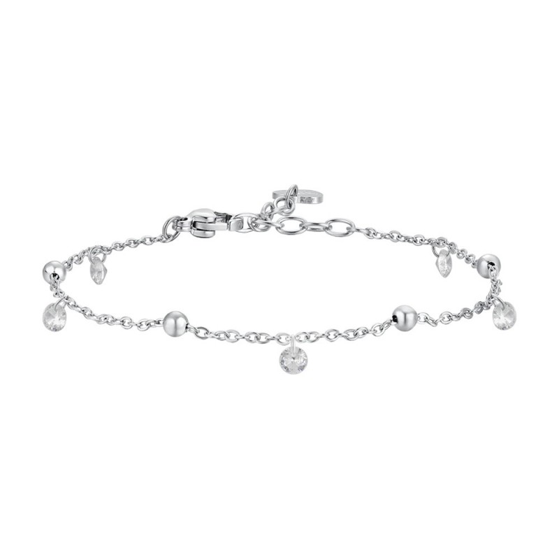 Bracciale Donna Luca Barra BK2838 In Acciaio Con Zirconi