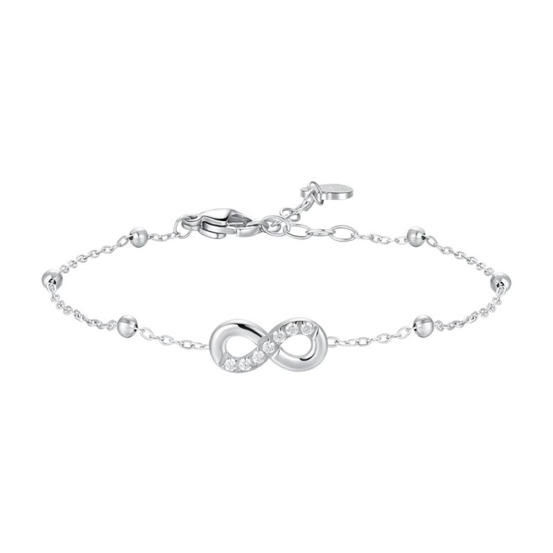 Bracciale Donna Luca Barra BK2868 In Acciaio Con Infinito E Zirconi