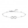 Bracciale Donna Luca Barra BK2868 In Acciaio Con Infinito E Zirconi