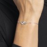 Bracciale Donna Luca Barra BK2868 In Acciaio Con Infinito E Zirconi
