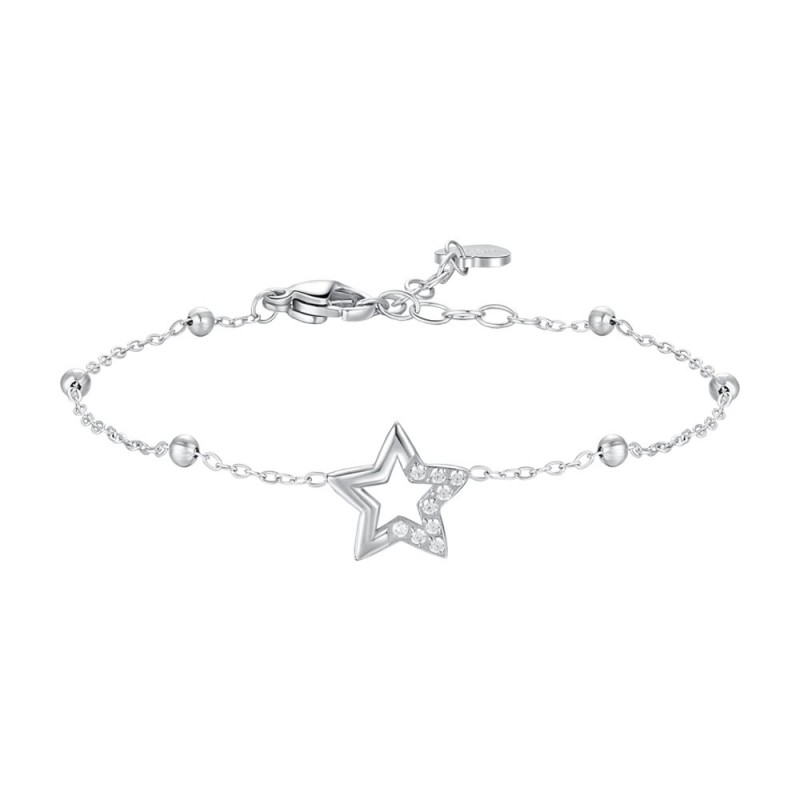 Bracciale Donna Luca Barra BK2869 In Acciaio Con Stella E Zirconi