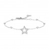 Bracciale Donna Luca Barra BK2869 In Acciaio Con Stella E Zirconi