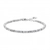 Bracciale Donna Luca Barra BK2854 In Acciaio Con Sfere Sfaccettate