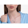 Collana Punto Luce Donna Luca Barra CK2102 In Acciaio Con Zircone Verde