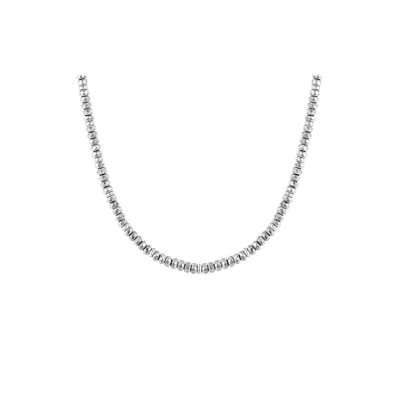 Collana Donna Luca Barra CK2192 In Acciaio Con Sfere Sfaccettate