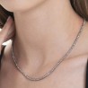 Collana Donna Luca Barra CK2192 In Acciaio Con Sfere Sfaccettate