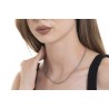 Collana Donna Luca Barra CK2192 In Acciaio Con Sfere Sfaccettate