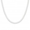 Collana Donna Luca Barra CK2104 In Acciaio Con Perle Bianche 4 mm