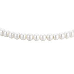 Bracciale Donna Luca Barra BK2771 In Acciaio Con Perle Bianche