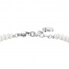 Bracciale Donna Luca Barra BK2771 In Acciaio Con Perle Bianche
