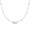 Collana Donna Luca Barra CK2202 In Acciaio Con Infinito E Strass