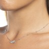 Collana Donna Luca Barra CK2202 In Acciaio Con Infinito E Strass