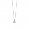 Collana Donna Luca Barra CK2136 Punto Luce In Acciaio Con Zircone