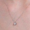 Collana Donna Luca Barra CK2136 Punto Luce In Acciaio Con Zircone