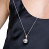 Collana Chiama Angeli Luca Barra CK1463 In Acciaio Con Angelo Rosé
