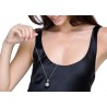 Collana Chiama Angeli Luca Barra CK1463 In Acciaio Con Angelo Rosé
