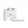 Cavigliera Donna Luca Barra CV174 In Acciaio Con Perline Bianche