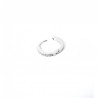 Mono Orecchino Unisex Luca Barra OK1457 In Acciaio A Cerchio Con Zirconi
