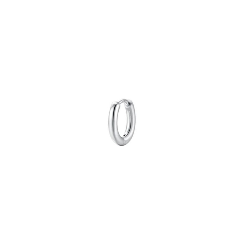Mono Orecchino Unisex Luca Barra OK1554 In Acciaio A Cerchio Diametro 12 mm