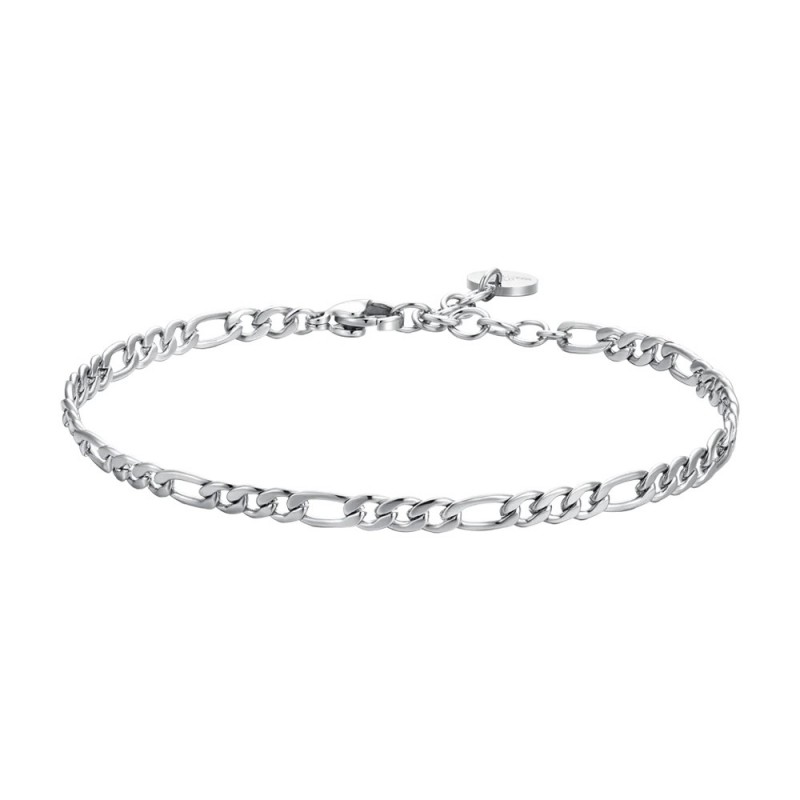 Bracciale Uomo Luca Barra BA1855 In Acciaio A Catena Maglia 3 + 1