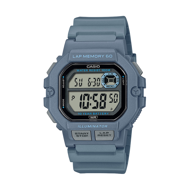 Orologio Uomo Casio WS-1400H-2AVEF Digitale Con 60 Lap Memory