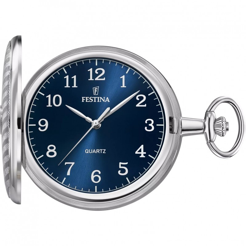 Orologio Uomo Tasca Festina F2021/2 Con Quadrante Blu