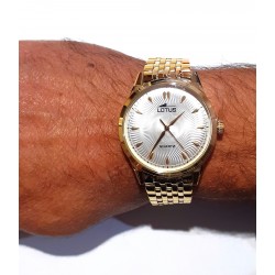 Orologio Uomo Classico Lotus 19057/1 Con Cassa E cinturino Acciaio Dorato