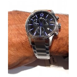 Orologio Uomo Cronografo Lotus 18690/6 In Acciaio Con Quadrante Nero