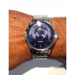 Orologio Uomo Classico Lotus 19056/4 In Acciaio Con Quadrante Blu