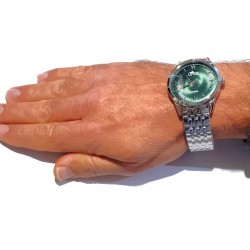 Orologio Uomo Classico Lotus 19056/3 In Acciaio Con Quadrante Verde