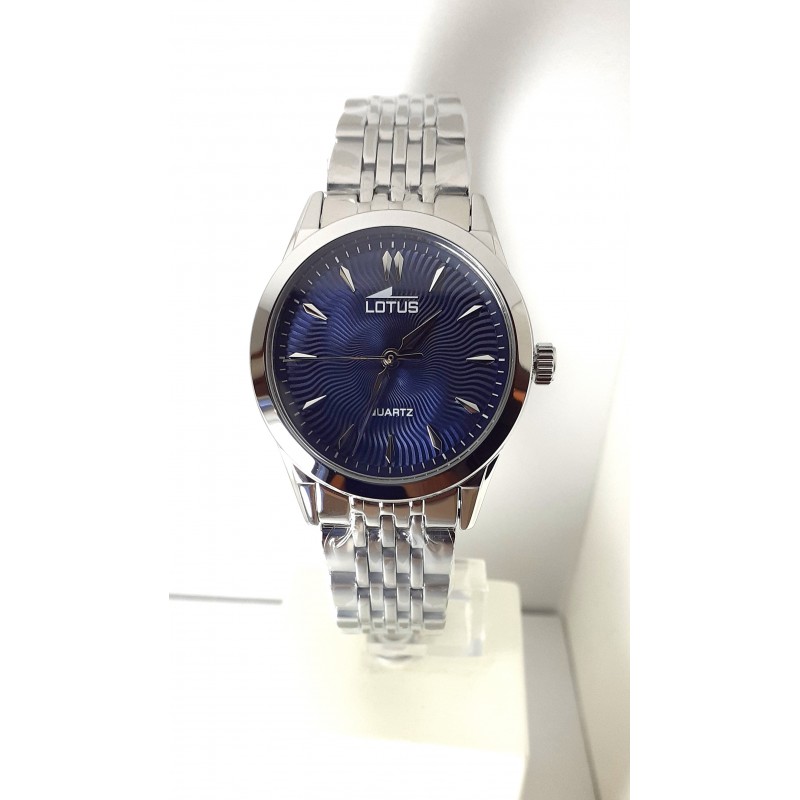 Orologio Donna Classico Lotus 19058/5 In Acciaio Con Quadrante Blu