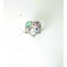 Anello a forma di cuore con pietre multicolore Trova Gioielli 7567