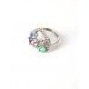 Anello a forma di cuore con pietre multicolore Trova Gioielli 7567