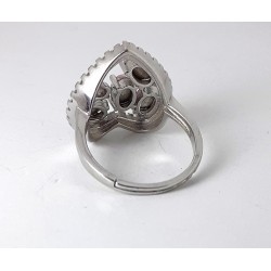 Anello a forma di cuore con pietre multicolore Trova Gioielli 7567