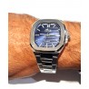 Orologio Uomo Lotus 19047/2 In Acciaio Con Quadrante Rettangolare Blu