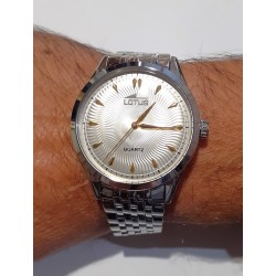 Orologio Uomo Classico Lotus 19056/2 In Acciaio Con Quadrante Grigio