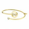 Bracciale Donna Lotus Style Acciaio Dorato Rigido Con Infinito LS2169/2/9