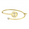 Bracciale Donna Rigido Lotus Style LS2169/2/7 In Acciaio Dorato Con Quadrifoglio