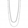 Collana Donna Lotus Style LS2557/1/1 In Acciaio Snake Doppio Filo