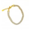 Bracciale Donna Tennis Lotus Style LS2574/2/2 In Acciaio Dorato A Doppio Filo