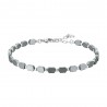 Bracciale Uomo Luca Barra BA1905 In Acciaio Con Ematite Grigia