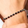 Bracciale Uomo Luca Barra BA1905 In Acciaio Con Ematite Grigia