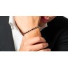 Bracciale Uomo Luca Barra BA1905 In Acciaio Con Ematite Grigia