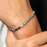 Bracciale Uomo Luca Barra BA1904 In Acciaio Con Elementi Esagonali