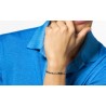 Bracciale Uomo Luca Barra BA1903 In Acciaio Con Elementi Blu