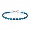 Bracciale Uomo Luca Barra BA1906 In Acciaio Con Elementi Blu